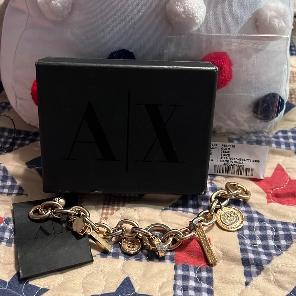 Armani Exchange Gold bracelet